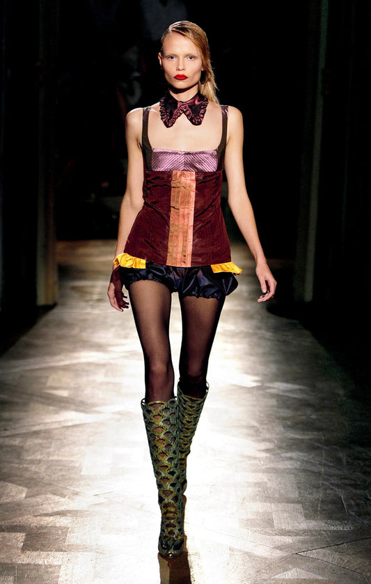 Miu Miu SS 2008 purple silk top