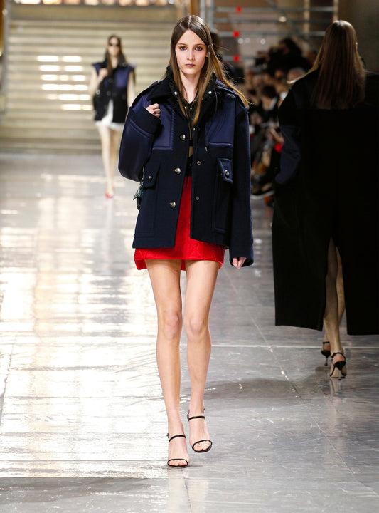Miu Miu FW2014 red quilted mini-skirt