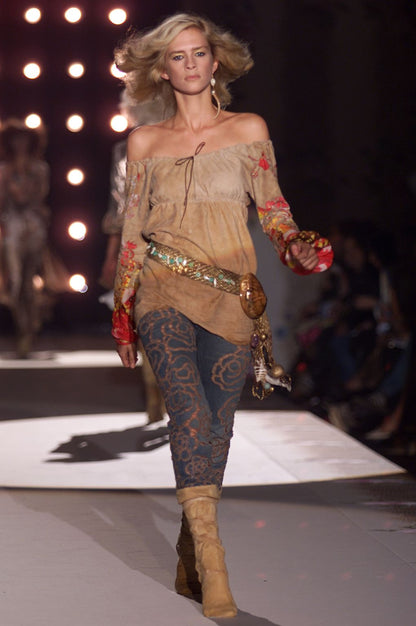 Roberto Cavalli SS 2002 animal print dress