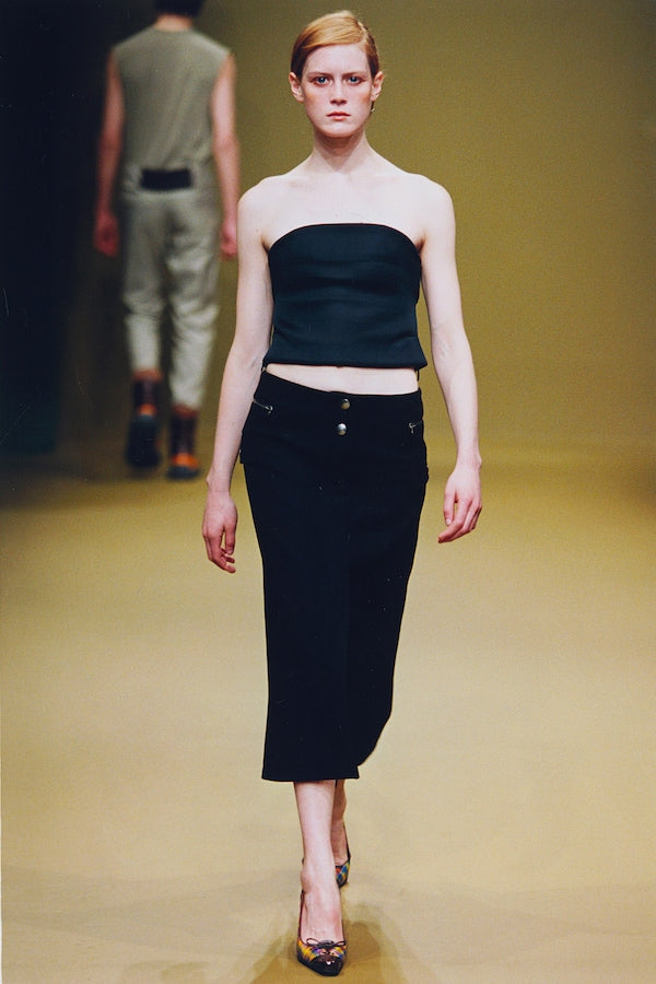 Miu Miu FW 1999 midi-skirt with zipper