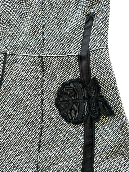 Prada FW2003 grey wool mini-dress
