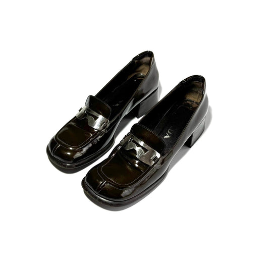 Prada FW1999 patent leather loafers