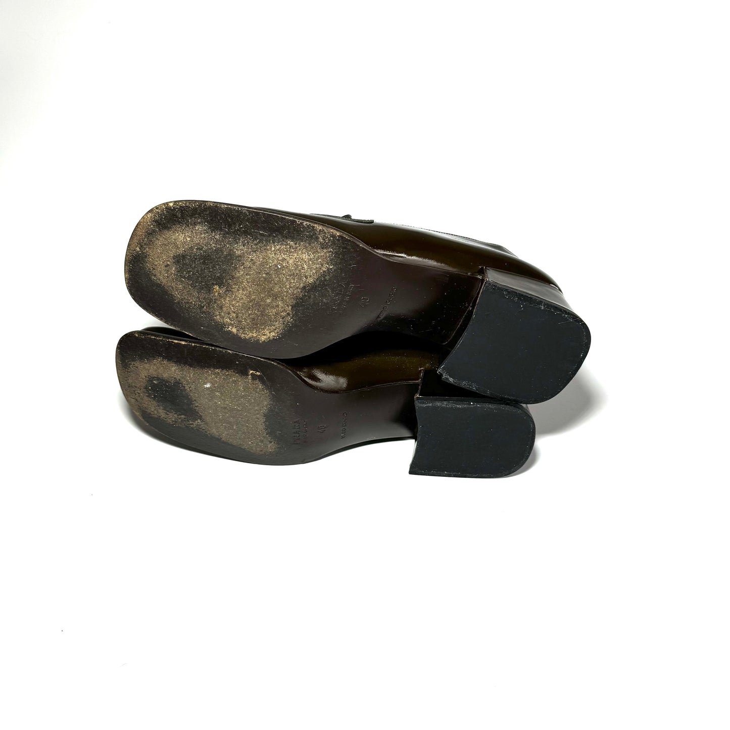 Prada FW1999 patent leather loafers