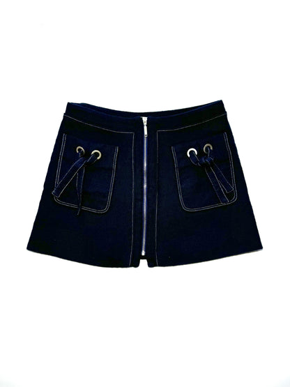 Kenzo navy wool skirt