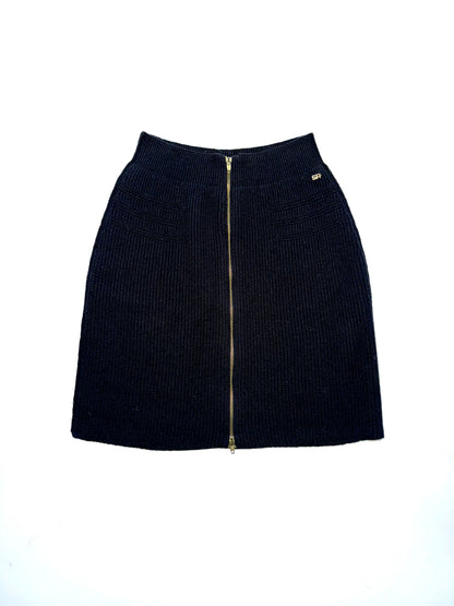 Sonya Rykiel black knit skirt