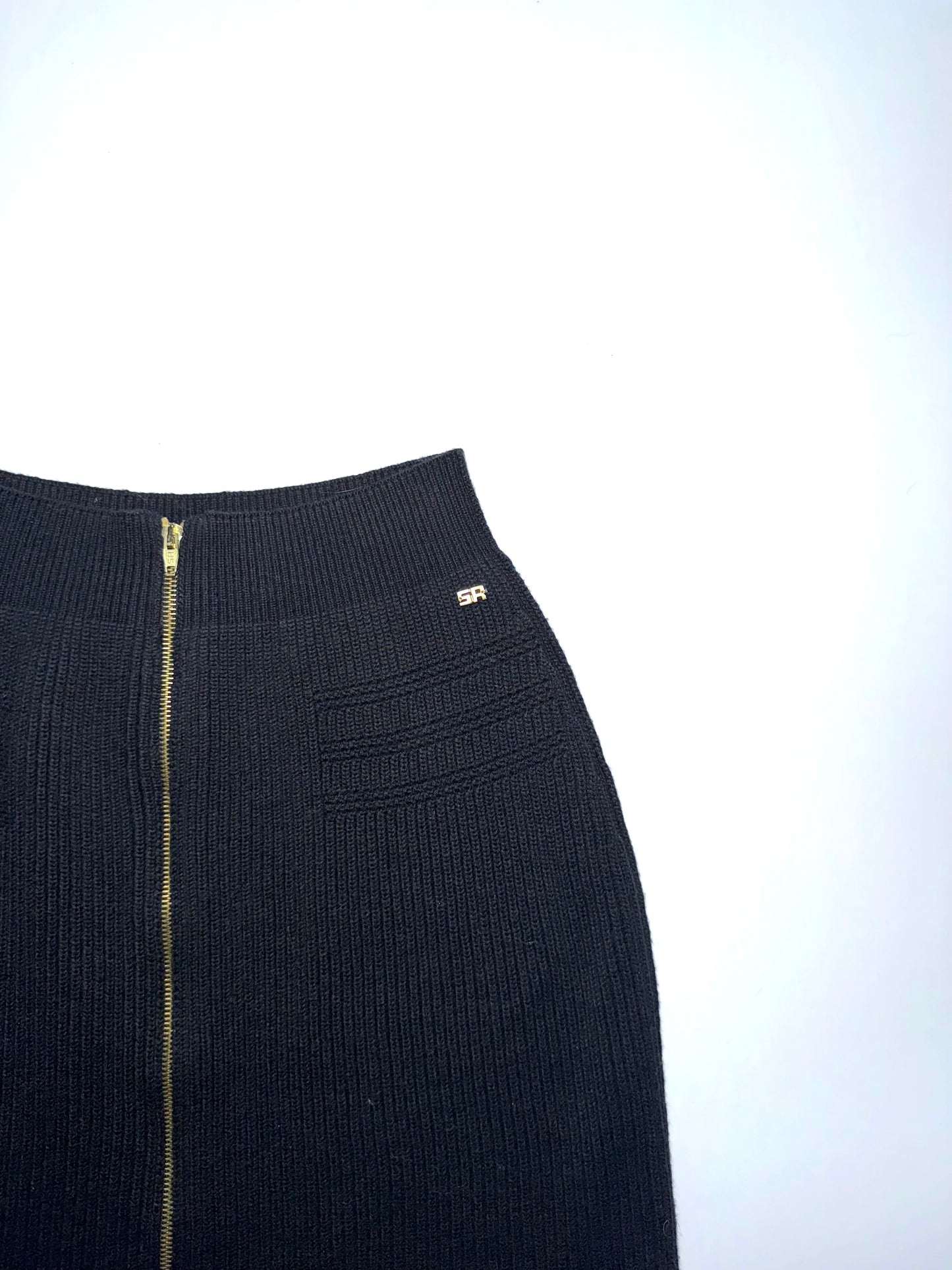 Sonya Rykiel black knit skirt