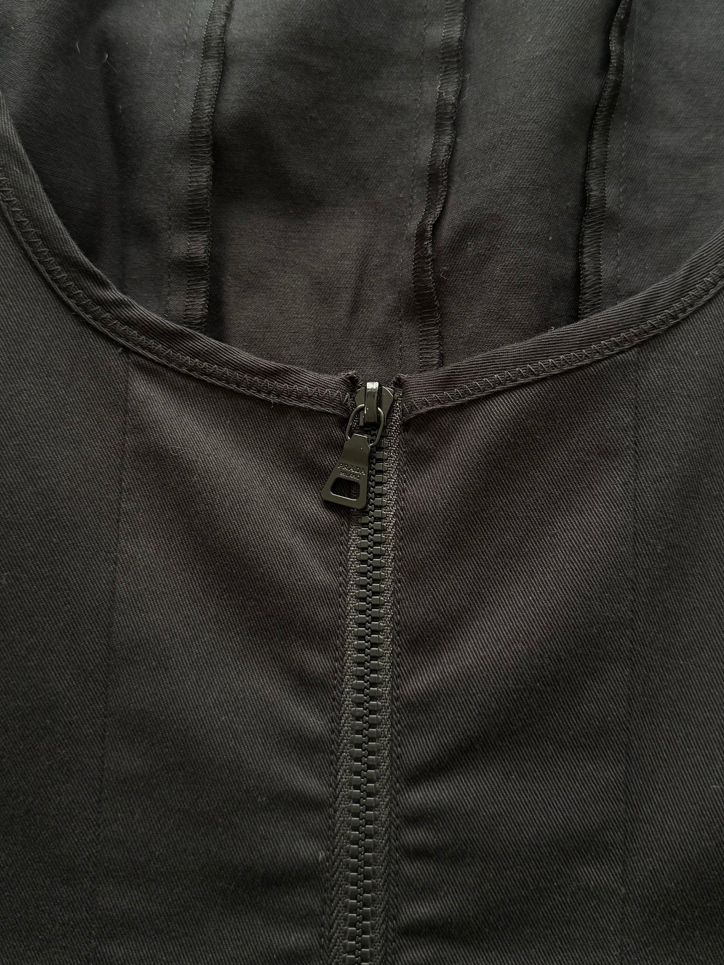 Prada black cotton dress