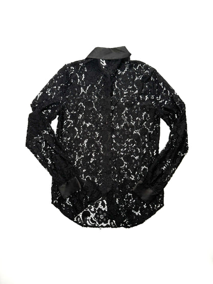 Moschino black lace shirt with undershirt