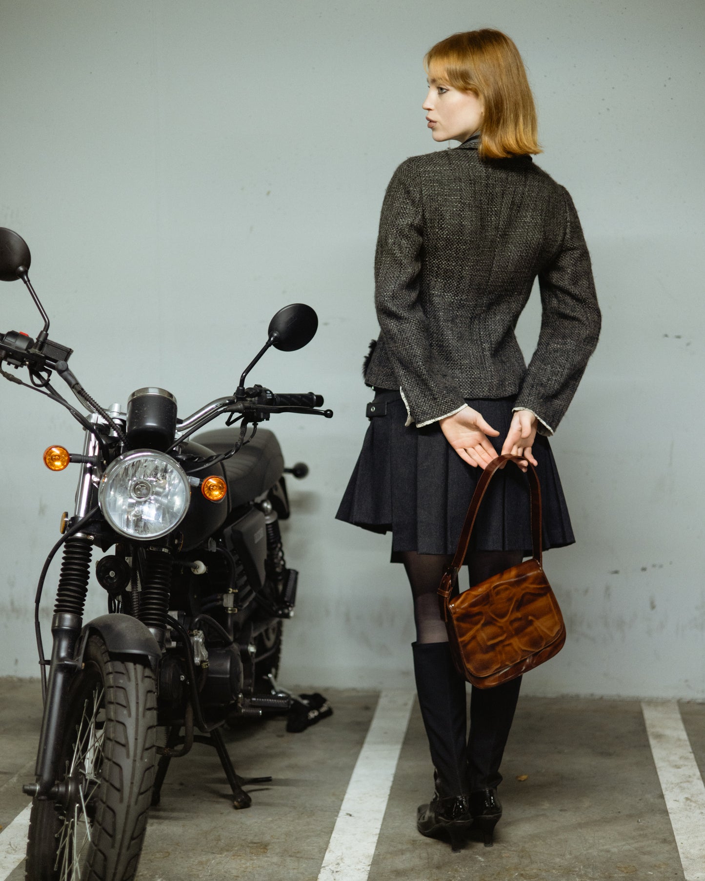 Dolce & Gabbana SS 2003 grey belted skirt