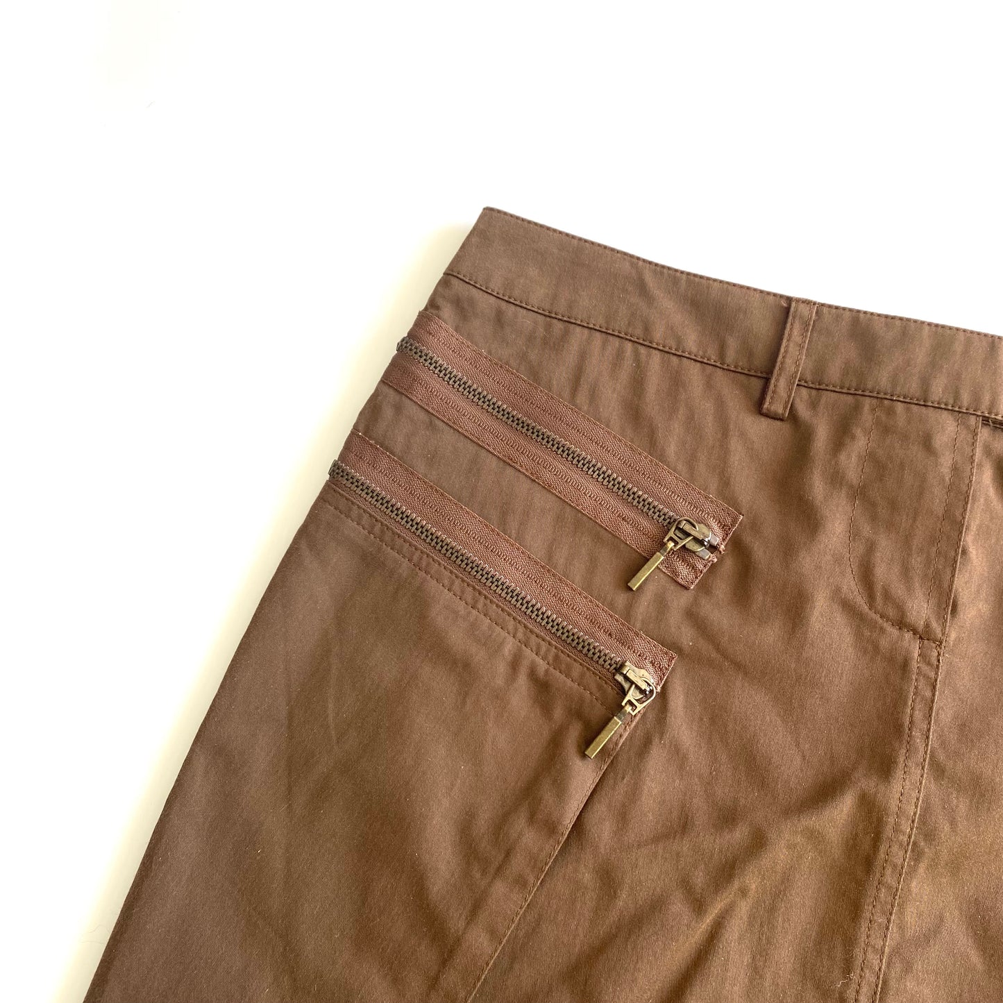 Plein Sud brown mini-skirt