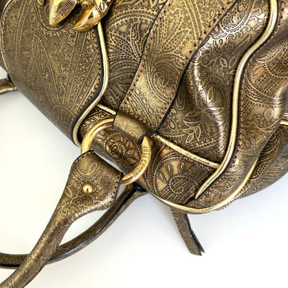 Just Cavalli 2000s golden handbag