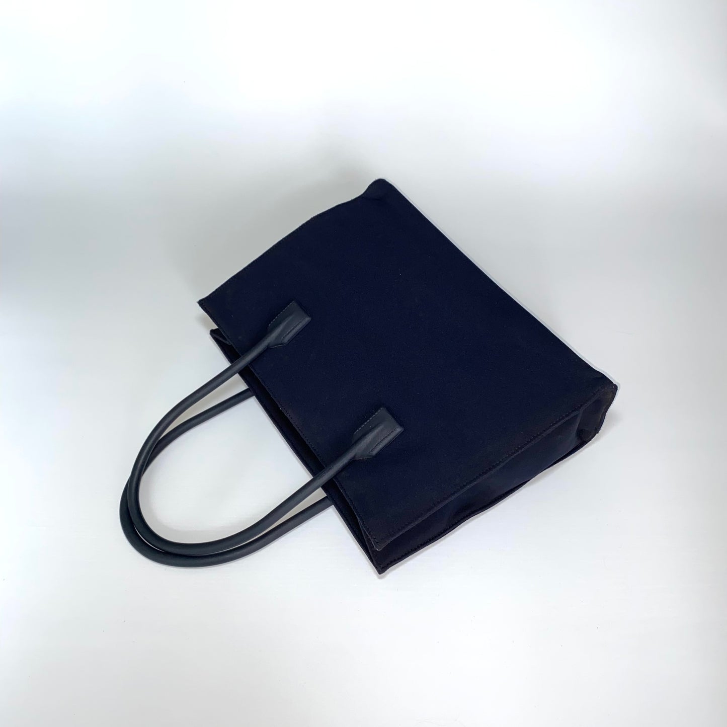 Miu Miu 2000s navy neoprene handbag with rubber handles