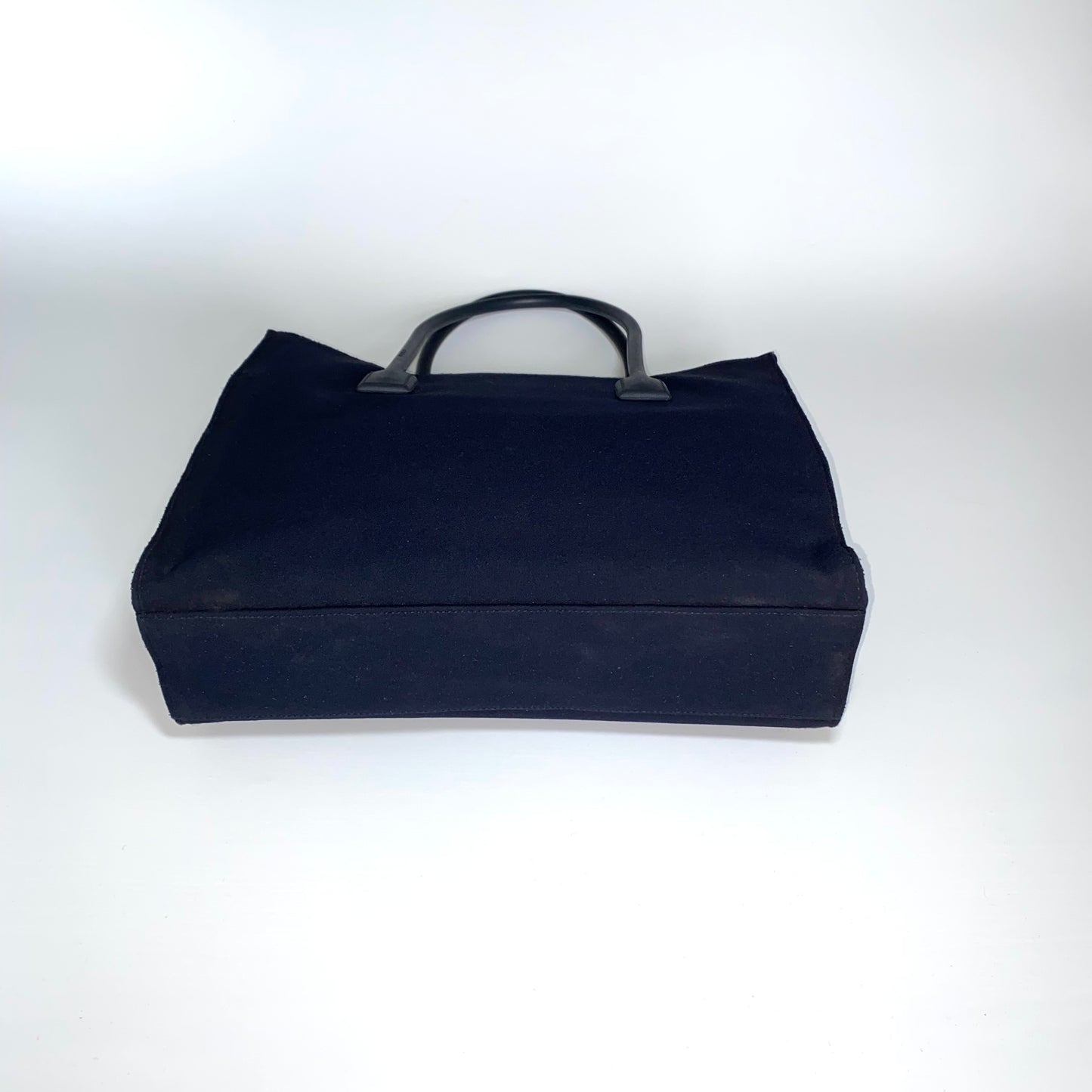 Miu Miu 2000s navy neoprene handbag with rubber handles