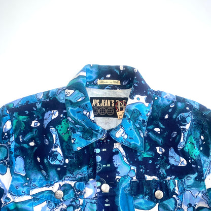 Jean Paul Gaultier SS2001 blue printed jacket