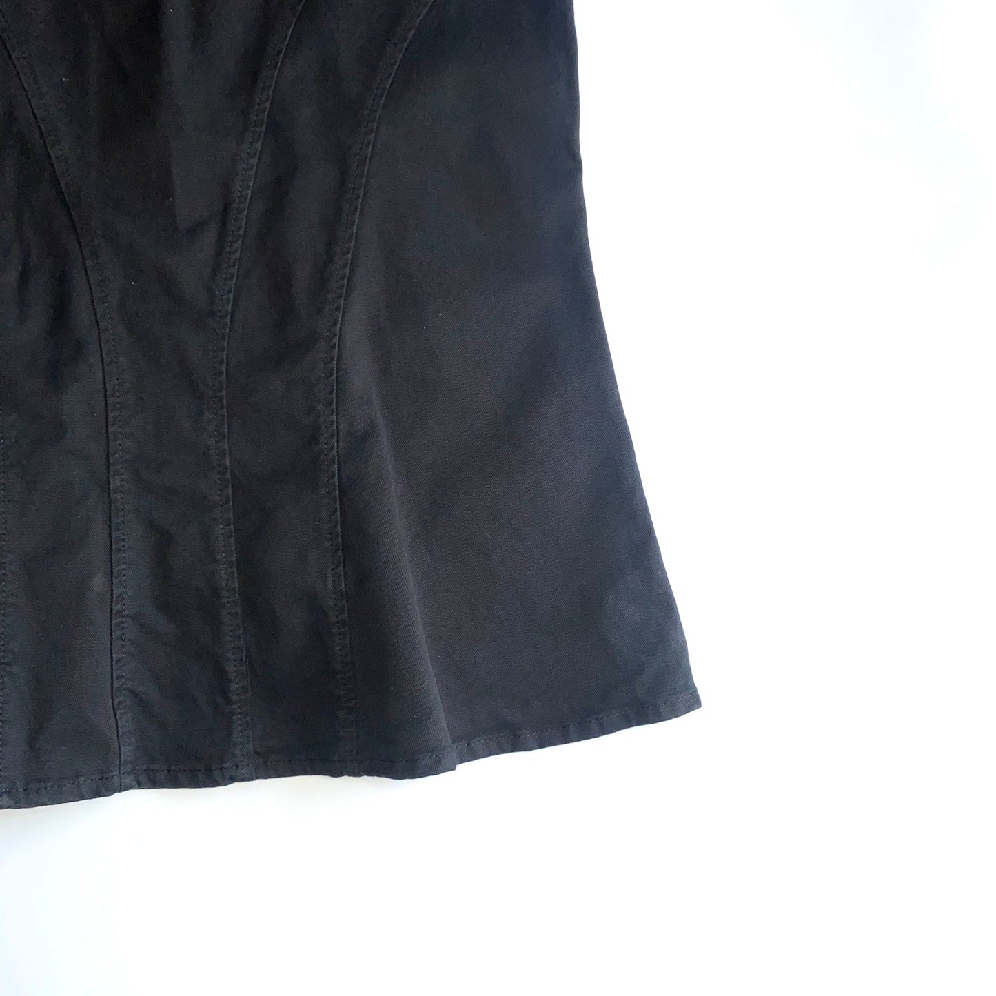 Roberto Cavalli black maxi-skirt with tie detail