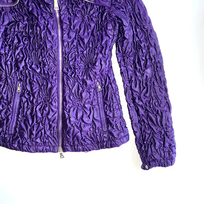 Prada 2000s purple matelasse jacket