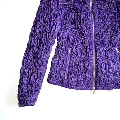 Prada 2000s purple matelasse jacket
