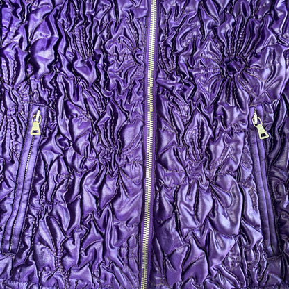 Prada 2000s purple matelasse jacket