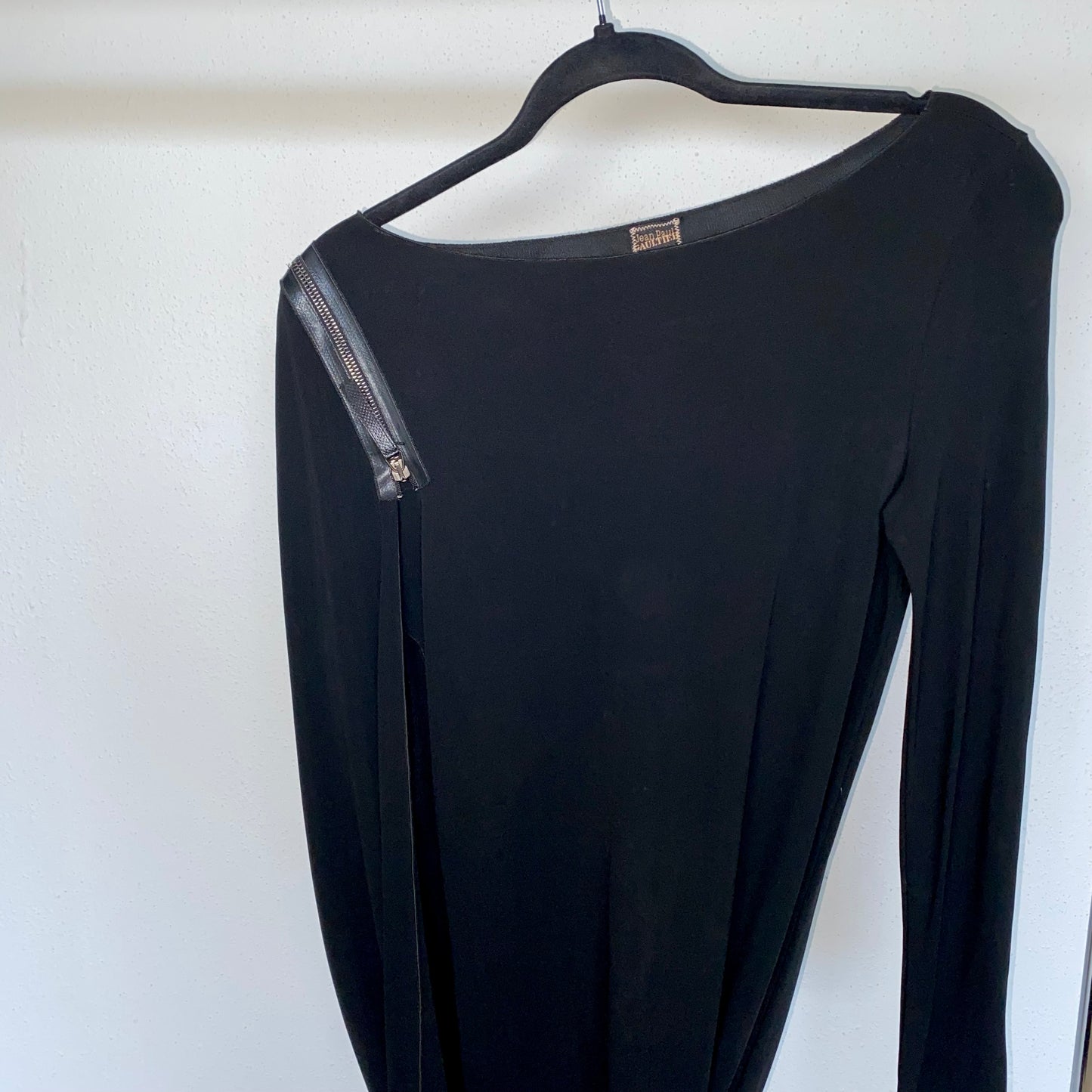 Jean Paul Gaultier black zippable dress