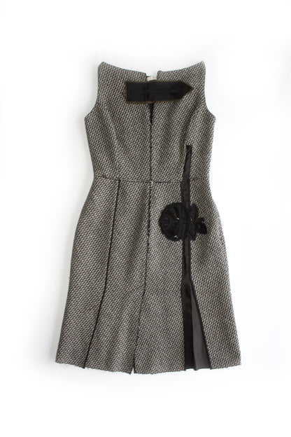 Prada FW 2003 grey wool mini-dress