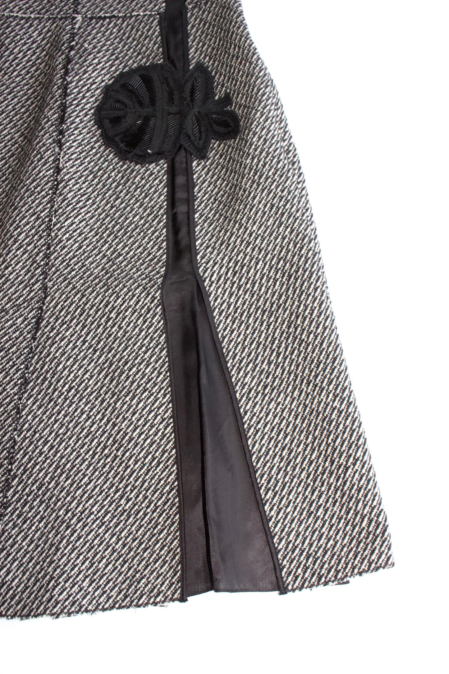 Prada FW 2003 grey wool mini-dress