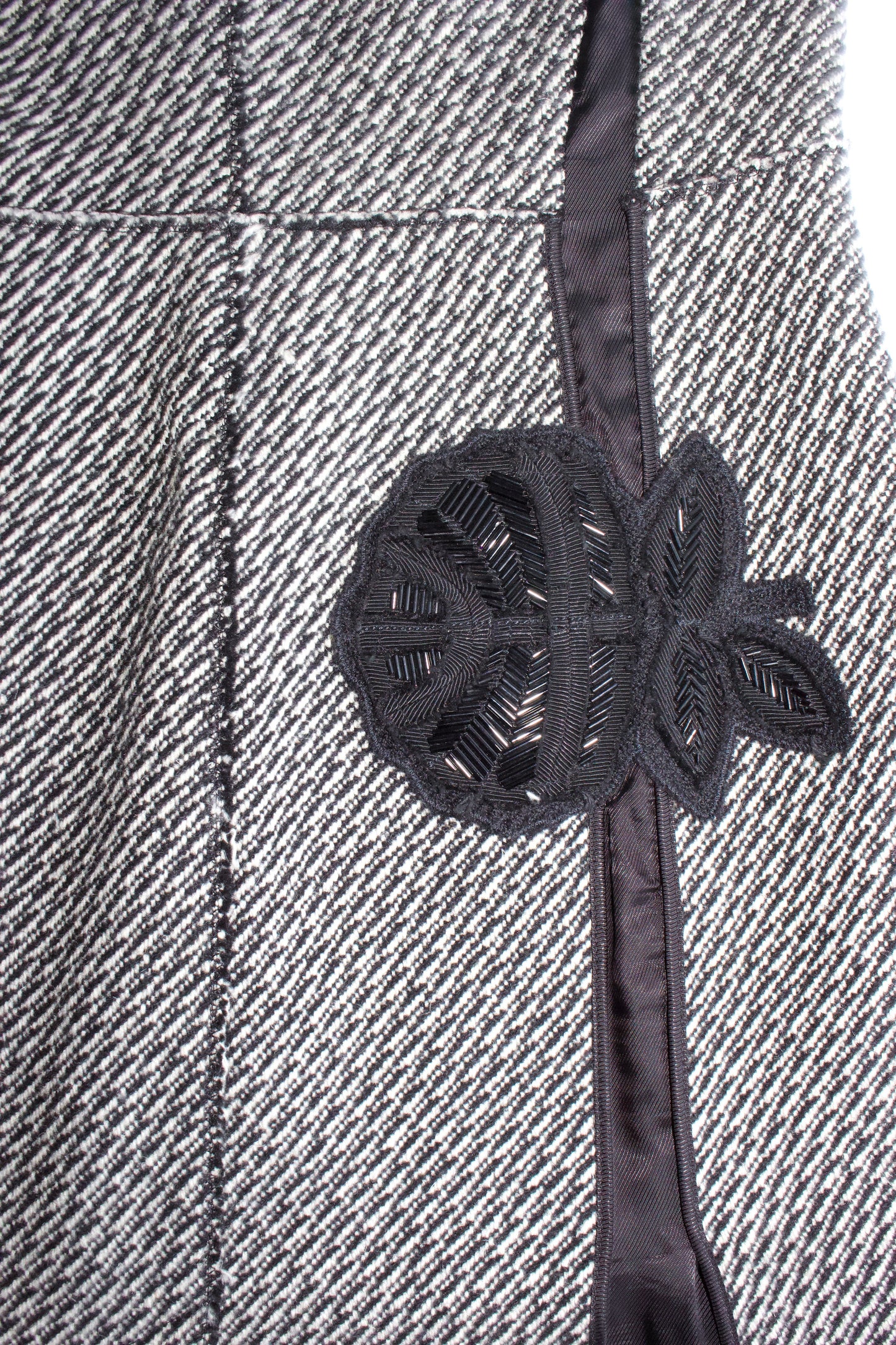 Prada FW 2003 grey wool mini-dress