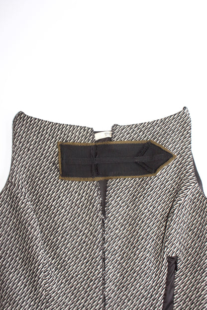 Prada FW 2003 grey wool mini-dress