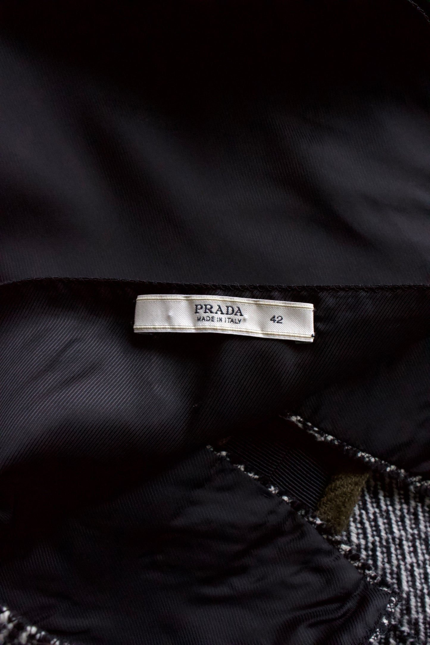 Prada FW 2003 grey wool mini-dress