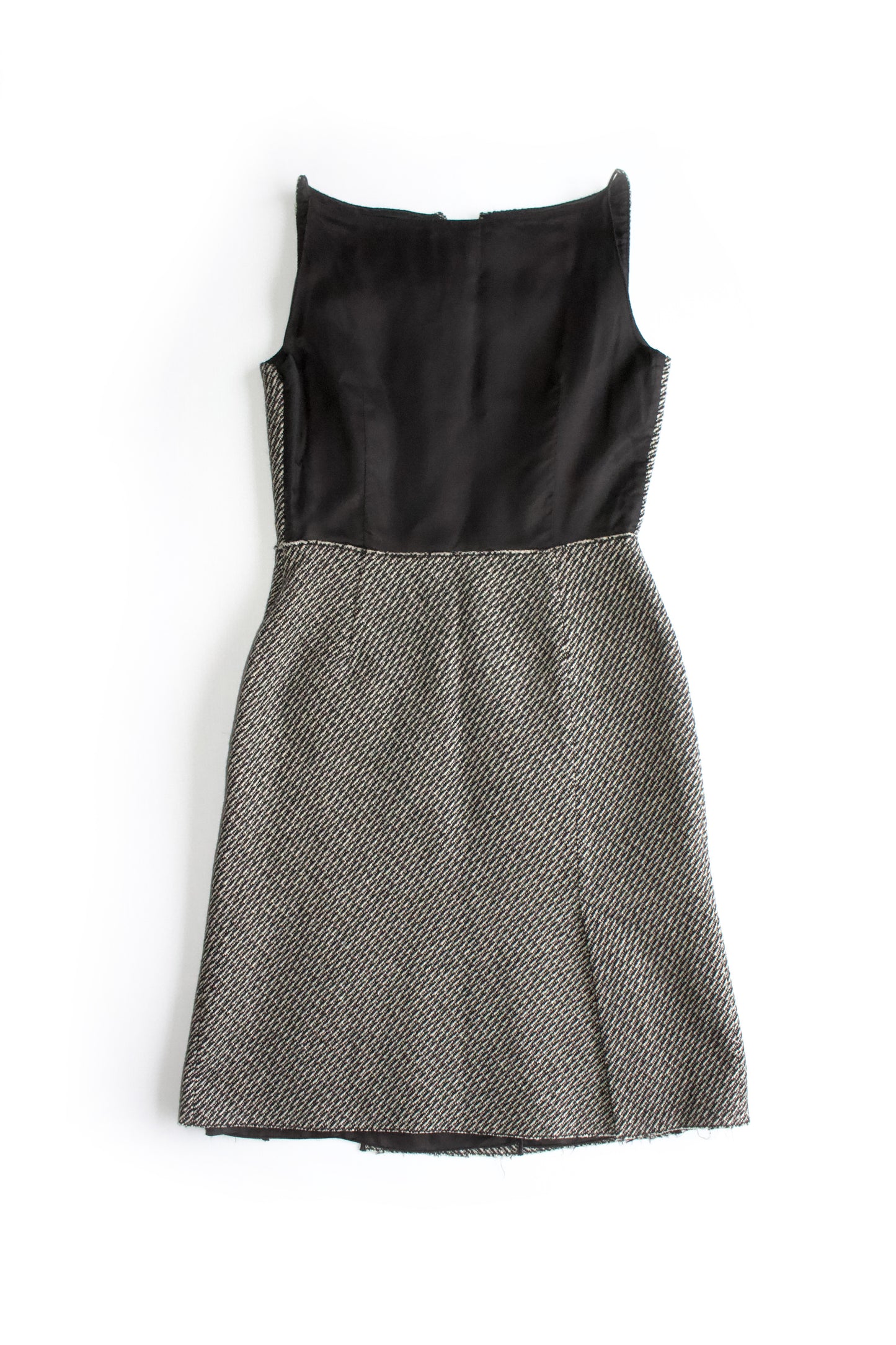 Prada FW 2003 grey wool mini-dress