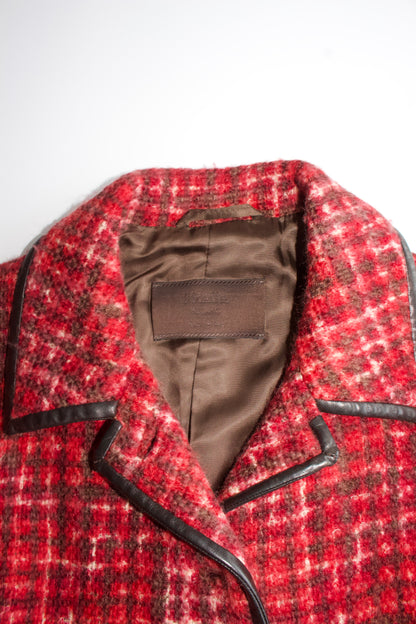 Prada FW 1996 red tweed jacket