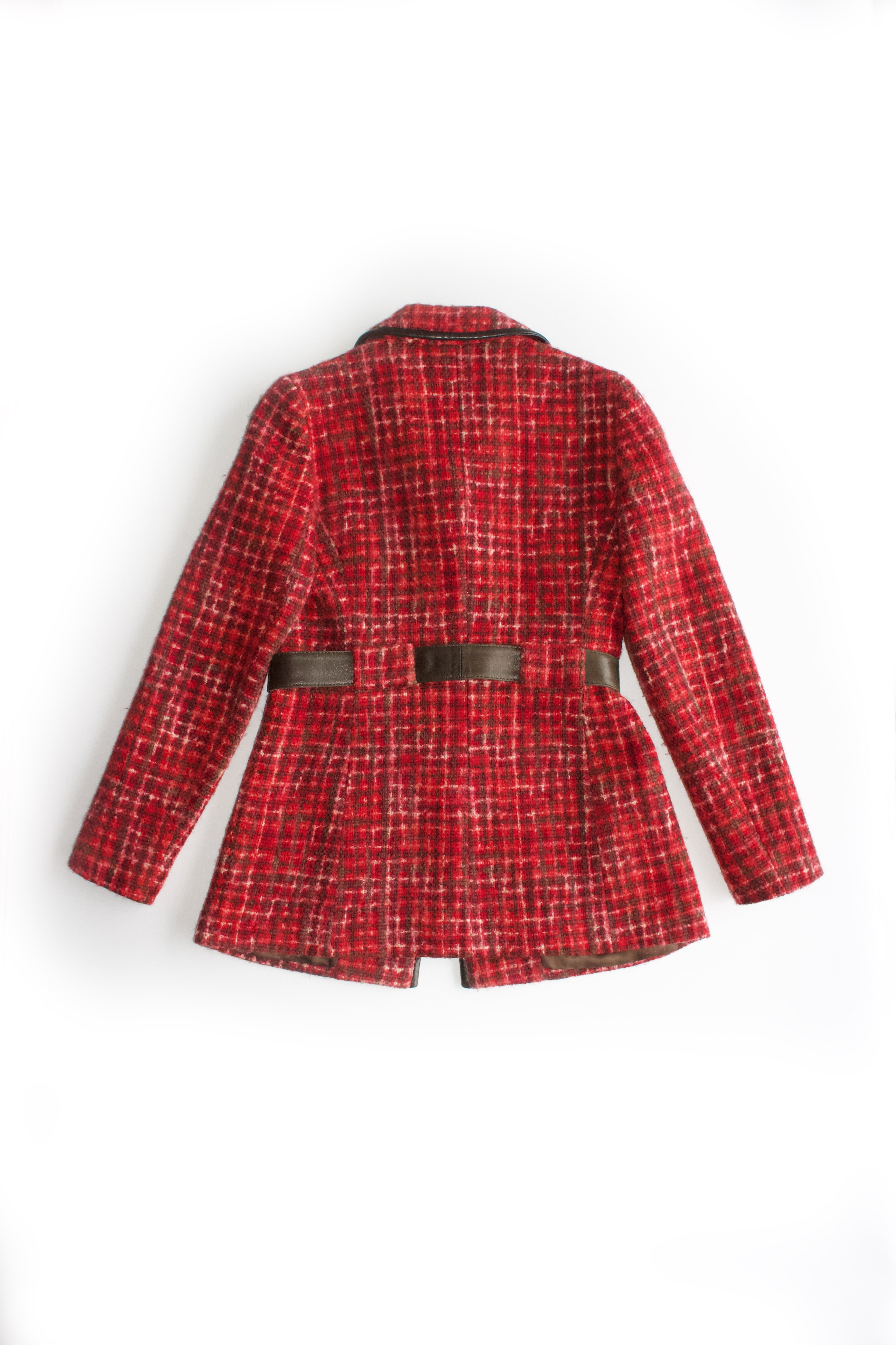 Prada FW 1996 red tweed jacket – Velvet Archive