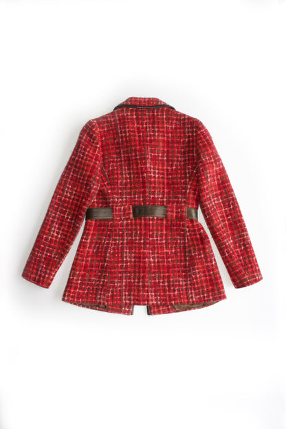 Prada FW 1996 red tweed jacket