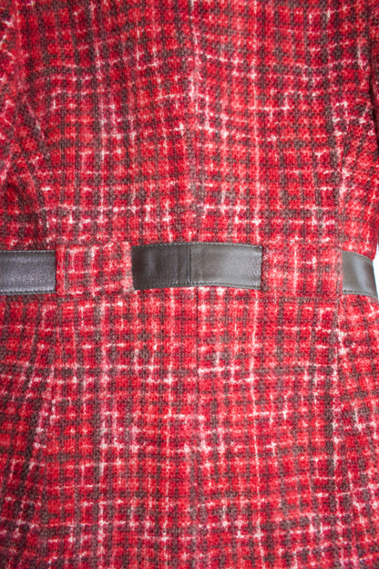 Prada FW 1996 red tweed jacket