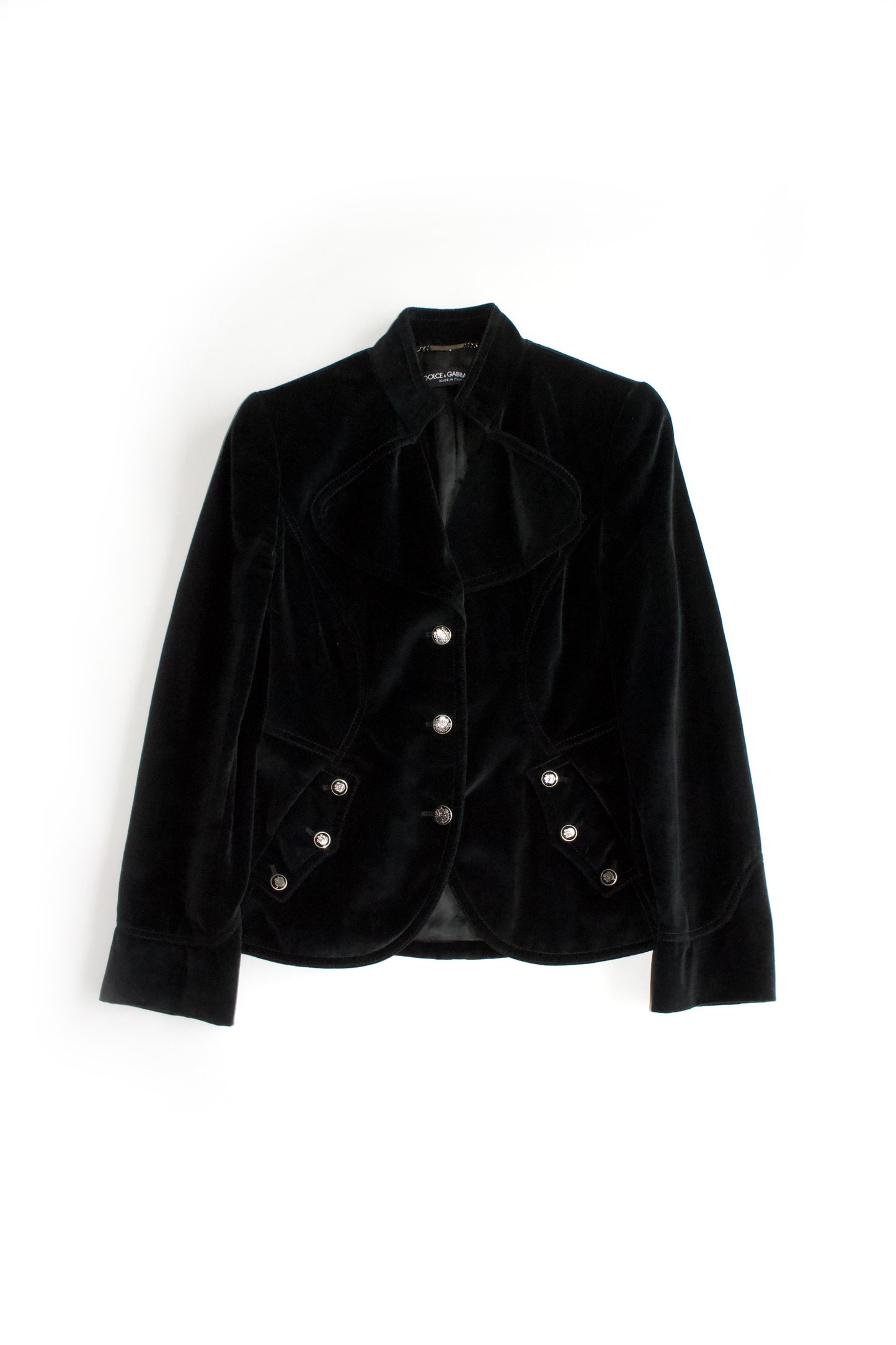 Dolce & Gabbana black velvet blazer