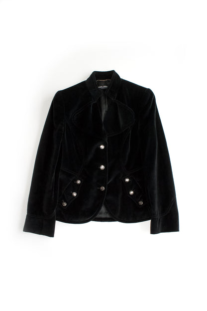 Dolce & Gabbana black velvet blazer