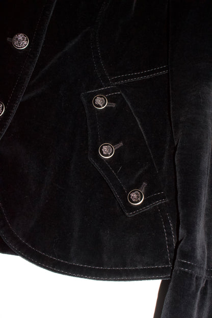 Dolce & Gabbana black velvet blazer