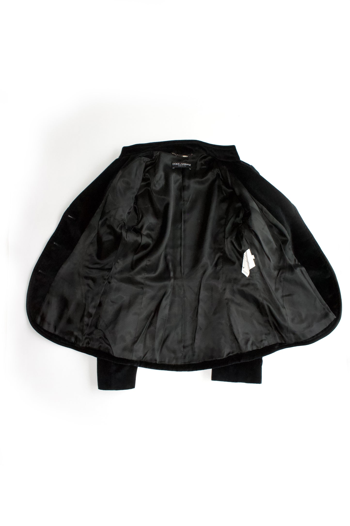 Dolce & Gabbana black velvet blazer
