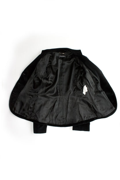 Dolce & Gabbana black velvet blazer