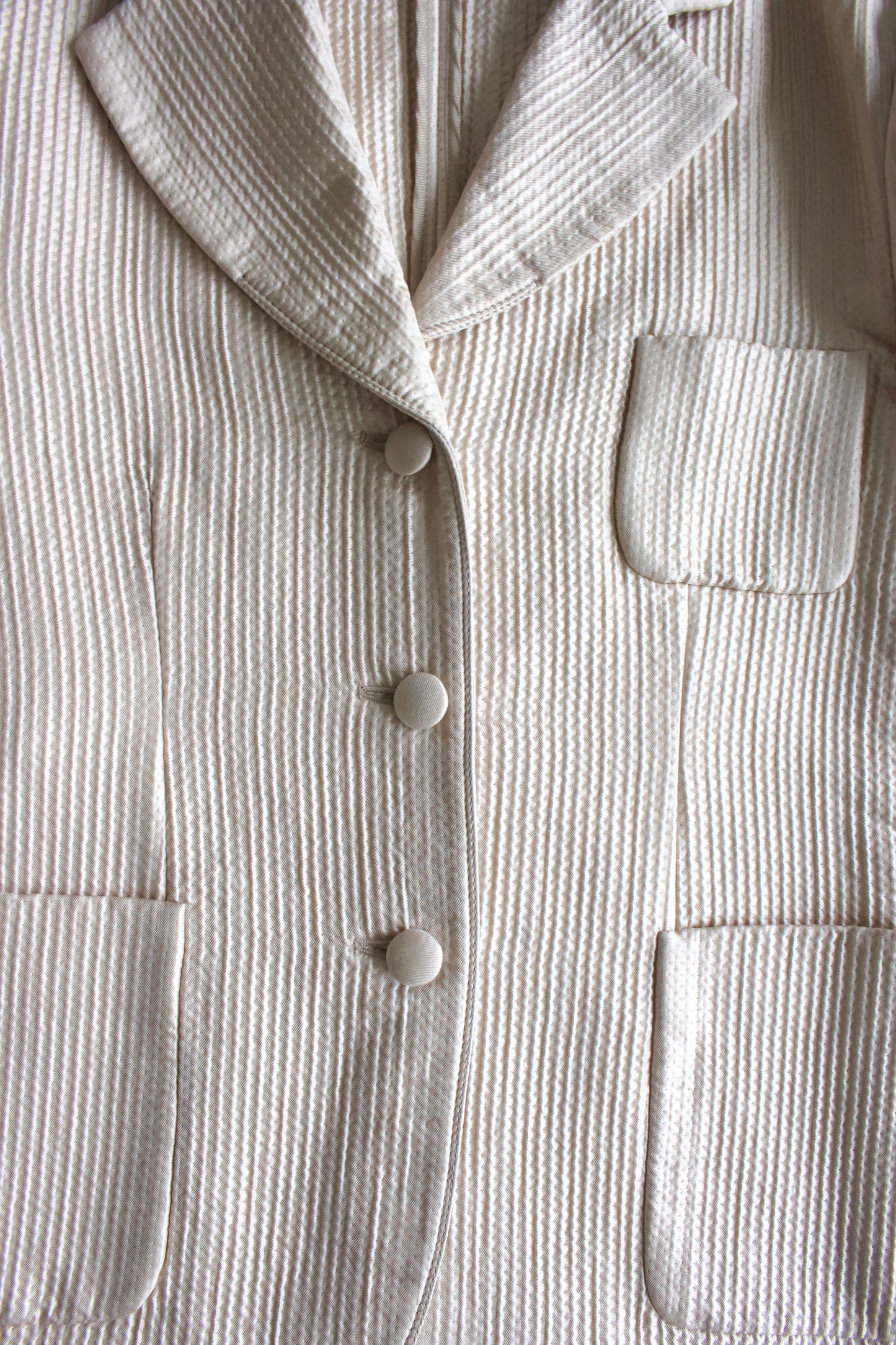 Miu Miu FW 2007 beige silk-wool blazer