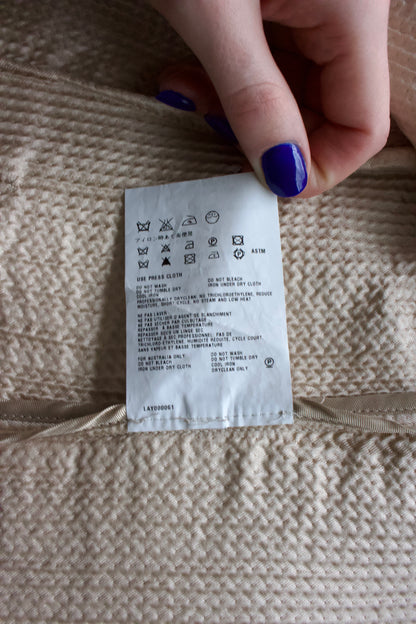 Miu Miu FW 2007 beige silk-wool blazer