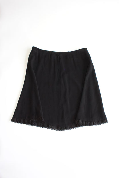 Prada FW 2010 black wool midi-skirt