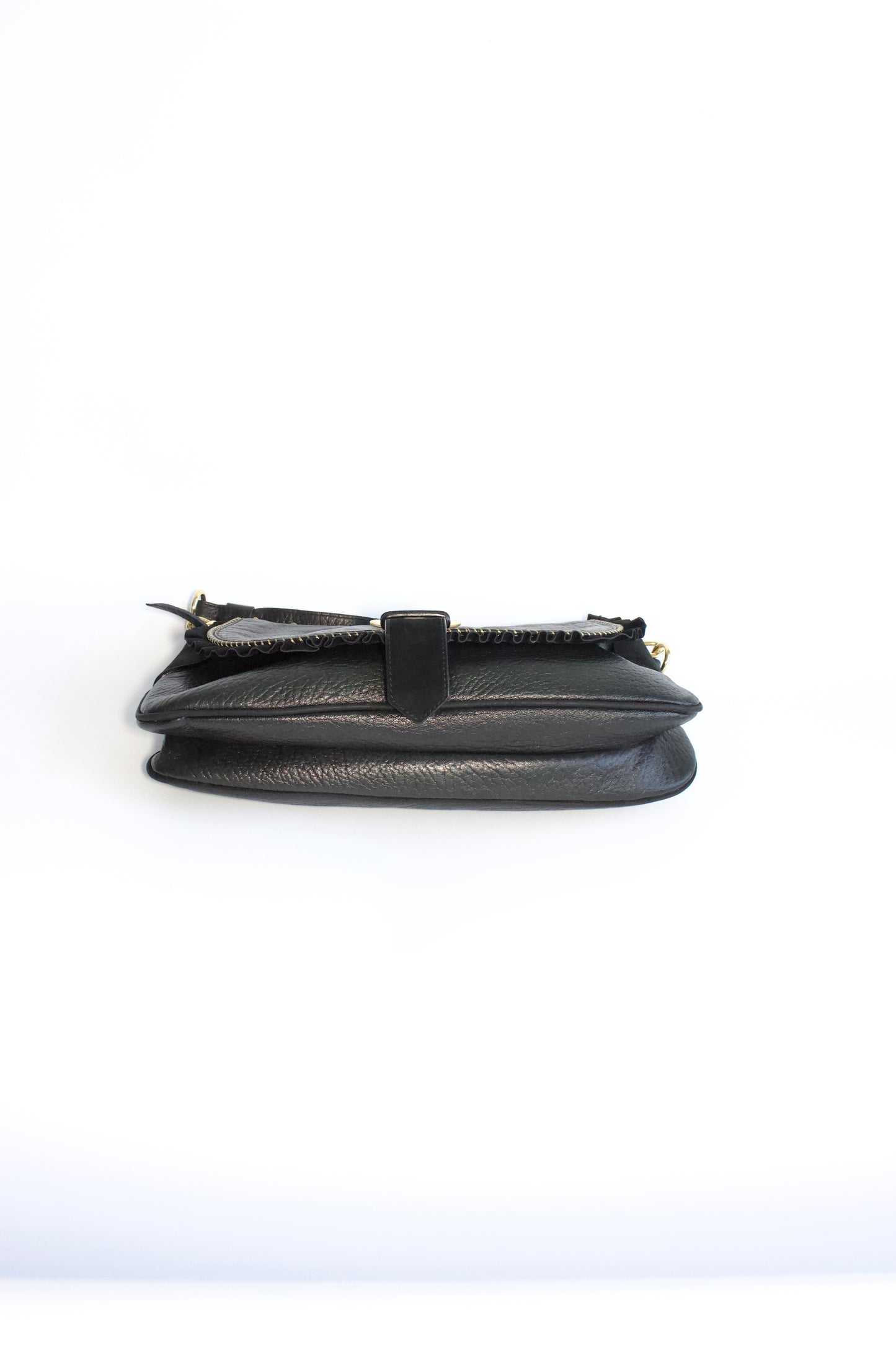 Roberto Cavalli black leather shoulder bag