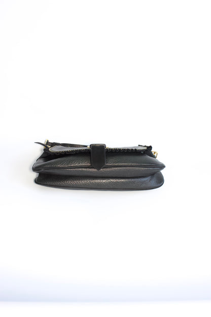 Roberto Cavalli black leather shoulder bag