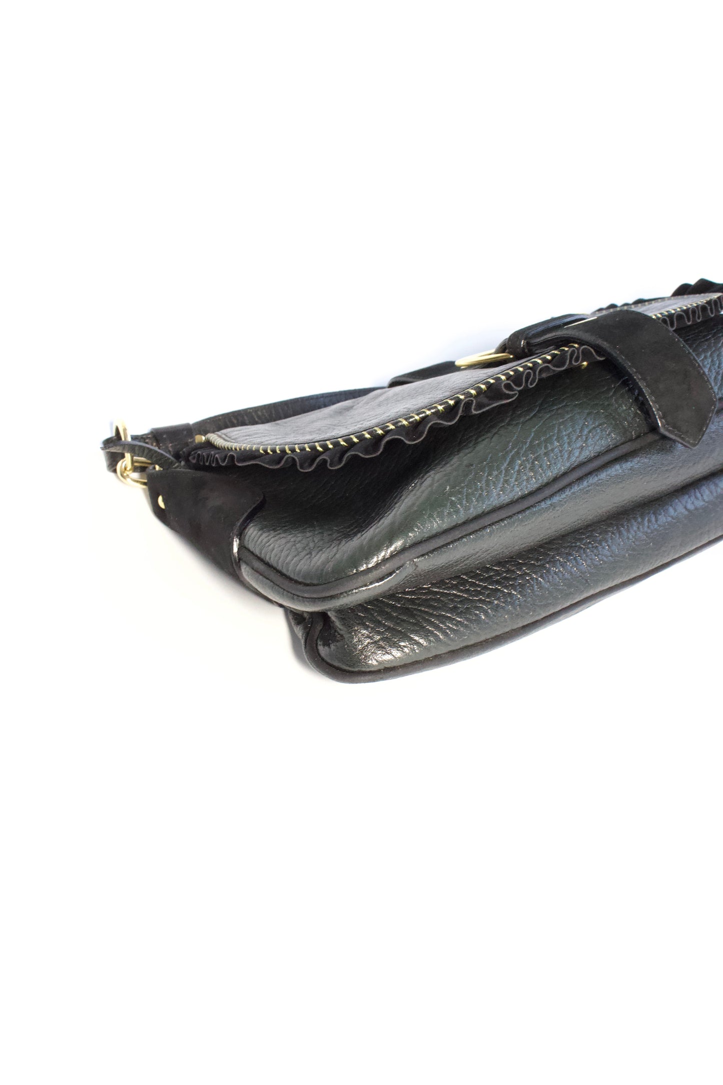 Roberto Cavalli black leather shoulder bag