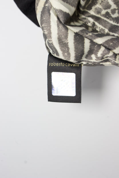 Roberto Cavalli black leather shoulder bag