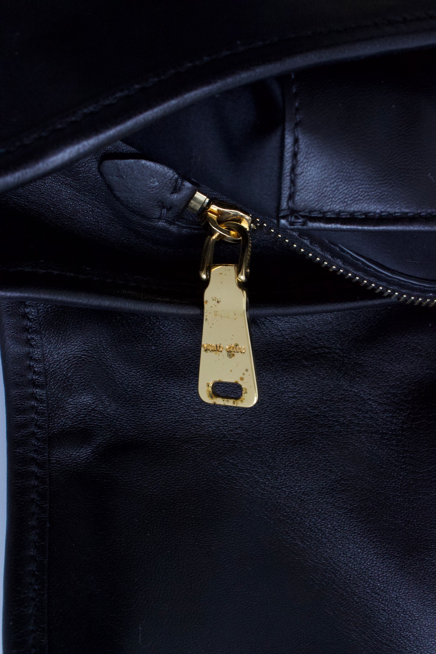 Miu Miu black matelasse Coffer crossbody bag