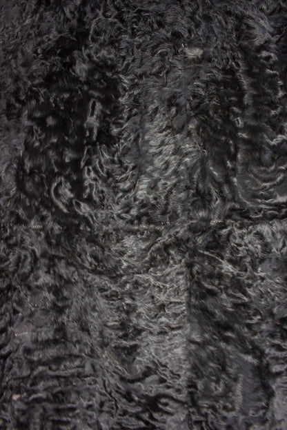 Miu Miu FW 2005 black goat fur jacket