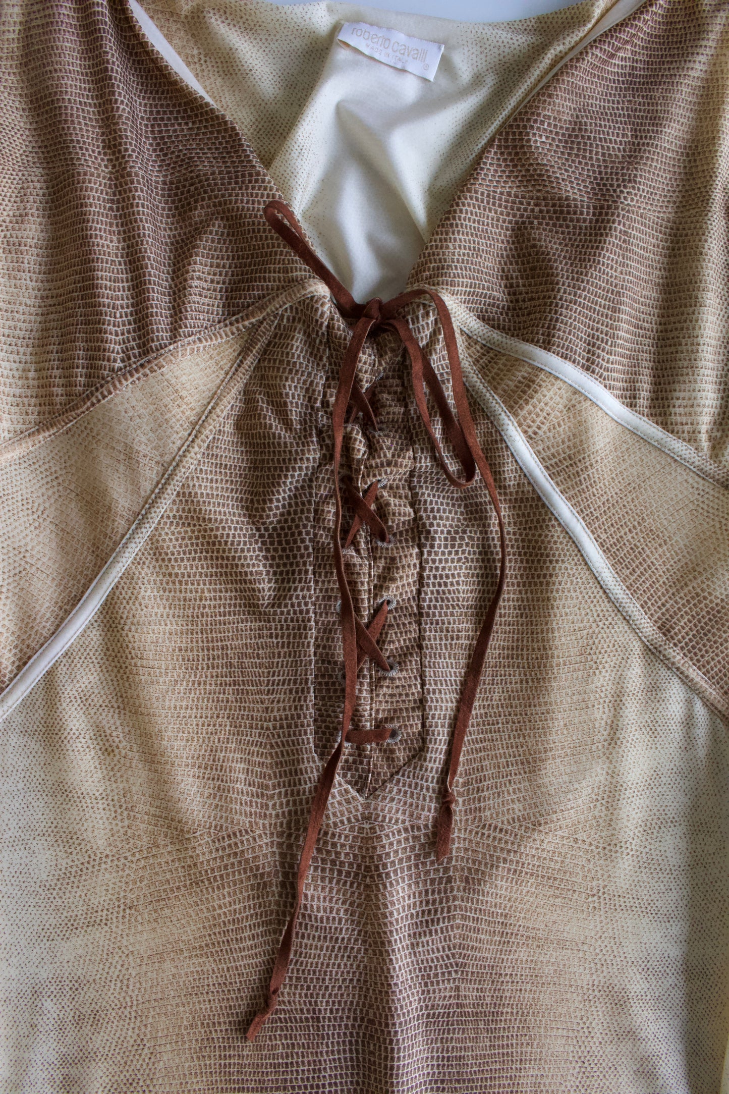 Roberto Cavalli SS 2002 animal print dress