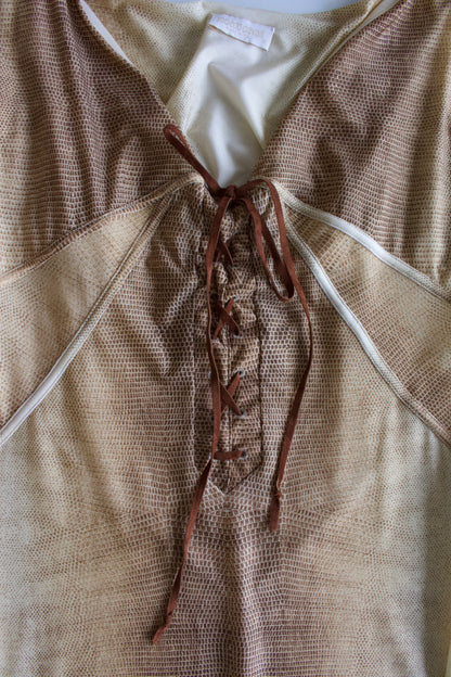 Roberto Cavalli SS 2002 animal print dress