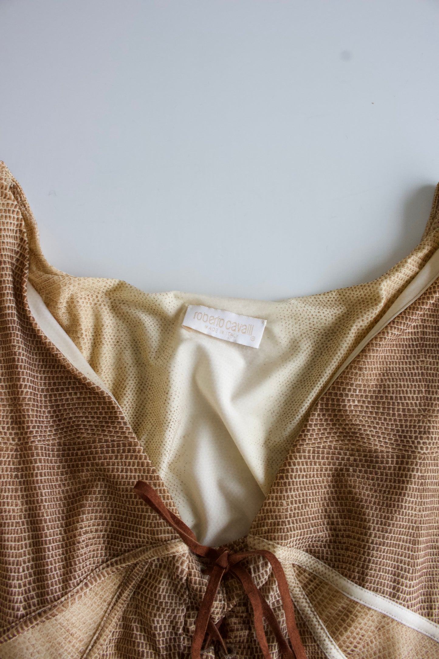 Roberto Cavalli SS 2002 animal print dress